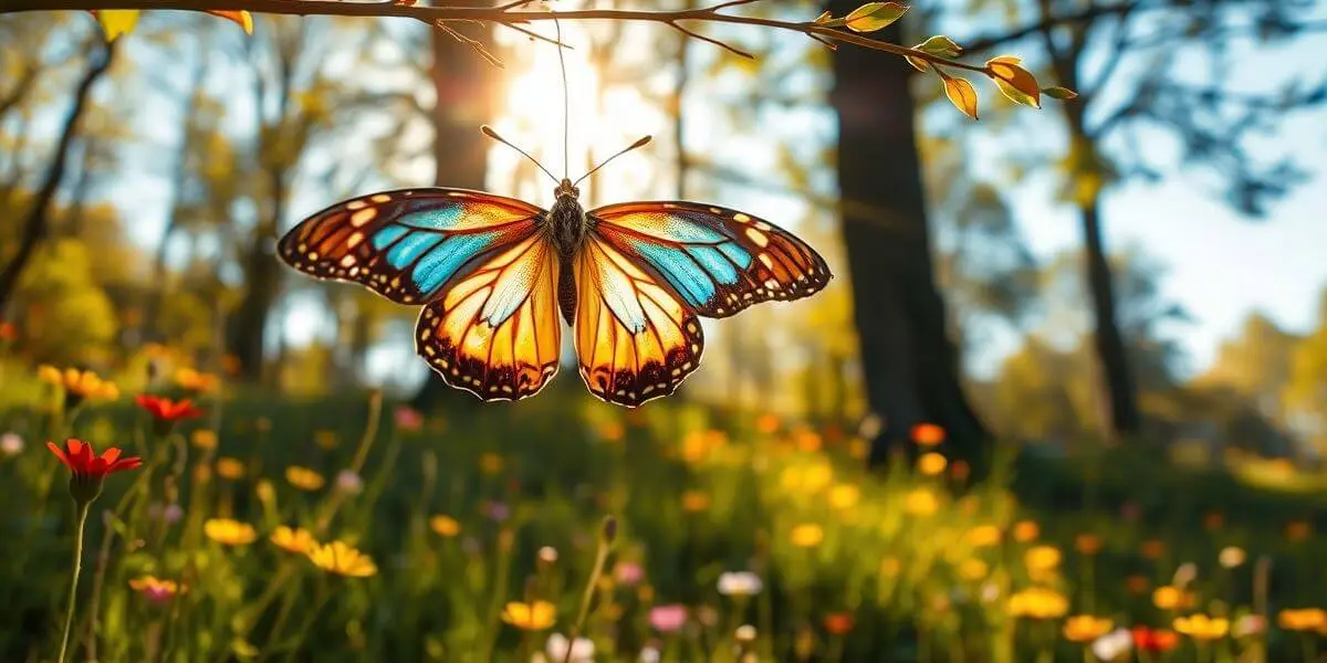 A Butterfly Emerging from a Cocoon – Symbol of Growth and Transformation